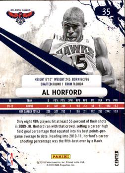 2010-11 Panini Rookies & Stars #35 Al Horford  Back
