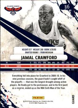 2010-11 Panini Rookies & Stars #36 Jamal Crawford  Back