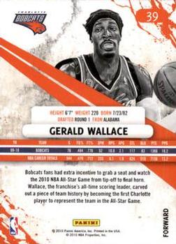 2010-11 Panini Rookies & Stars #39 Gerald Wallace  Back