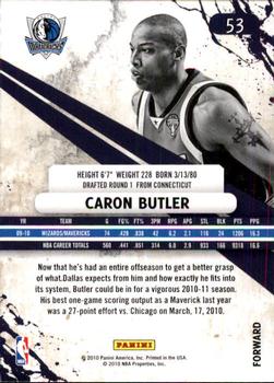 2010-11 Panini Rookies & Stars #53 Caron Butler  Back