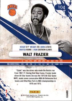 2010-11 Panini Rookies & Stars #104 Walt Frazier  Back