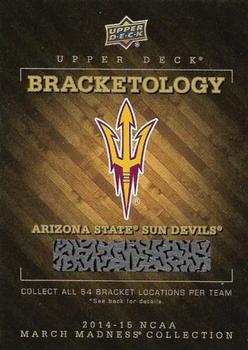 2014-15 Upper Deck NCAA March Madness - Bracketology #NNO Arizona State Sun Devils Front