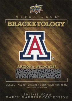 2014-15 Upper Deck NCAA March Madness - Bracketology #NNO Arizona Wildcats Front