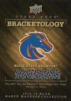 2014-15 Upper Deck NCAA March Madness - Bracketology #NNO Boise State Broncos Front