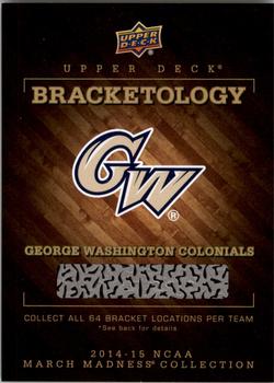 2014-15 Upper Deck NCAA March Madness - Bracketology #NNO George Washington Colonials Front