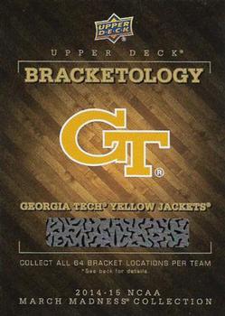 2014-15 Upper Deck NCAA March Madness - Bracketology #NNO Georgia Tech Yellow Jackets Front