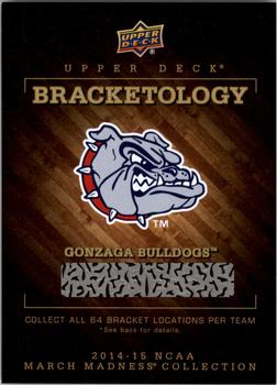 2014-15 Upper Deck NCAA March Madness - Bracketology #NNO Gonzaga Bulldogs Front