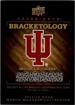 2014-15 Upper Deck NCAA March Madness - Bracketology #NNO Indiana Hoosiers Front