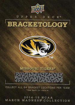 2014-15 Upper Deck NCAA March Madness - Bracketology #NNO Missouri Tigers Front