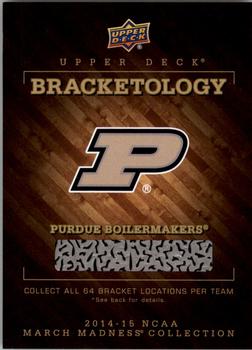2014-15 Upper Deck NCAA March Madness - Bracketology #NNO Purdue Boilermakers Front