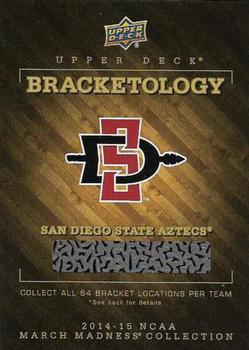 2014-15 Upper Deck NCAA March Madness - Bracketology #NNO San Diego State Aztecs Front