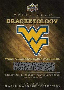 2014-15 Upper Deck NCAA March Madness - Bracketology #NNO West Virginia Mountaineers Front
