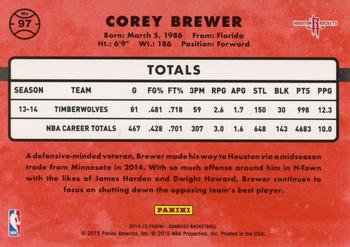 2014-15 Donruss - Press Proofs Purple #97 Corey Brewer Back