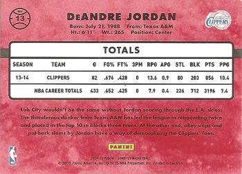 2014-15 Donruss - Swirlorama #13 DeAndre Jordan Back
