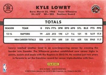 2014-15 Donruss - Swirlorama #29 Kyle Lowry Back