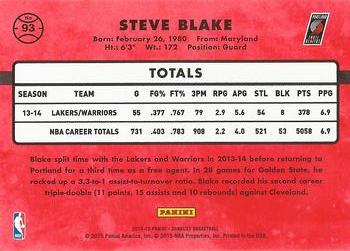 2014-15 Donruss - Swirlorama #93 Steve Blake Back