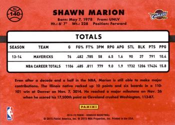 2014-15 Donruss - Swirlorama #140 Shawn Marion Back