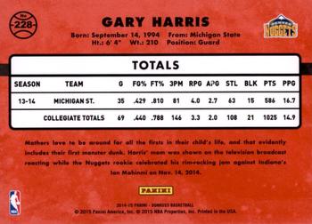 2014-15 Donruss - Swirlorama #228 Gary Harris Back