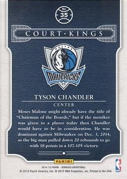 2014-15 Donruss - Court Kings Stat Line Career #35 Tyson Chandler Back