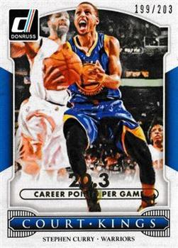 2014-15 Donruss - Court Kings Stat Line Career #38 Stephen Curry Front