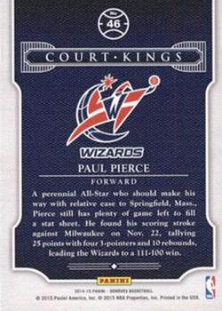 2014-15 Donruss - Court Kings Stat Line Years #46 Paul Pierce Back