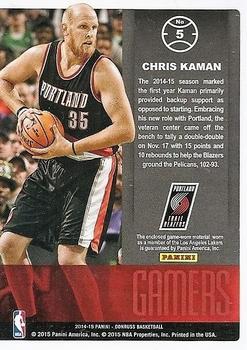 2014-15 Donruss - Gamers Jerseys Prime #5 Chris Kaman Back