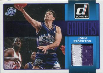 2014-15 Donruss - Gamers Jerseys Prime #18 John Stockton Front