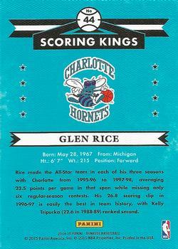 2014-15 Donruss - Scoring Kings Press Proofs Blue #44 Glen Rice Back