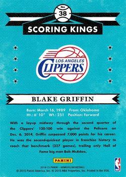 2014-15 Donruss - Scoring Kings Press Proofs Gold #38 Blake Griffin Back