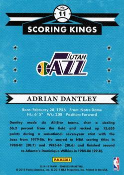 2014-15 Donruss - Scoring Kings Stat Line Years #11 Adrian Dantley Back