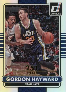 2014-15 Donruss - Stat Line Career #60 Gordon Hayward Front