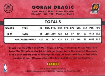 2014-15 Donruss - Stat Line Season #83 Goran Dragic Back
