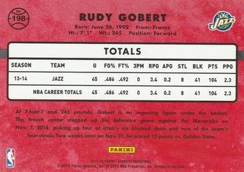 2014-15 Donruss - Stat Line Season #198 Rudy Gobert Back