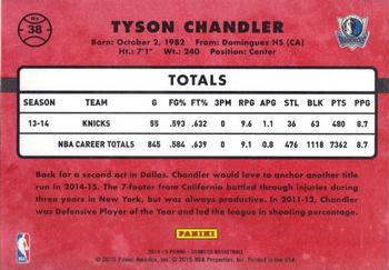 2014-15 Donruss - Stat Line Years #38 Tyson Chandler Back