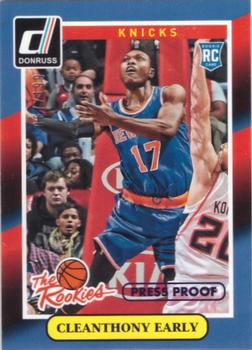 2014-15 Donruss - The Rookies Press Proofs Purple #19 Cleanthony Early Front