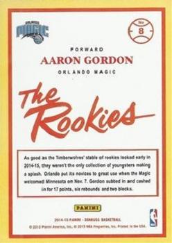 2014-15 Donruss - The Rookies Swirlorama #8 Aaron Gordon Back