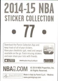 2014-15 Panini Stickers #77 Kirk Hinrich Back