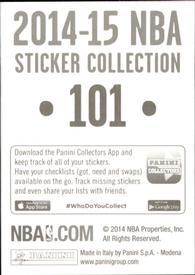 2014-15 Panini Stickers #101 Josh Smith Back