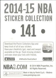 2014-15 Panini Stickers #141 Atlanta Hawks Logo Back