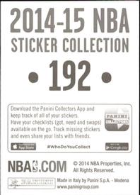 2014-15 Panini Stickers #192 Paul Pierce Back