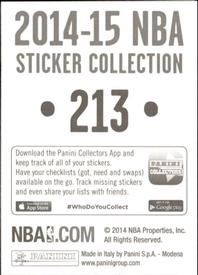 2014-15 Panini Stickers #213 Rockets Home Jersey Back