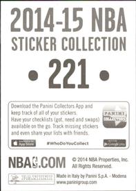 2014-15 Panini Stickers #221 Terrence Jones Back