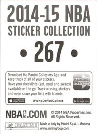 2014-15 Panini Stickers #267 Ty Lawson Back