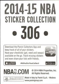 2014-15 Panini Stickers #306 Damian Lillard Back