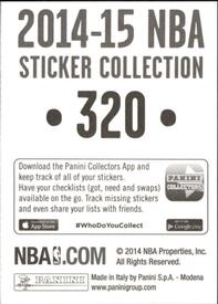 2014-15 Panini Stickers #320 Trey Burke Back