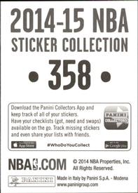 2014-15 Panini Stickers #358 Kobe Bryant Back