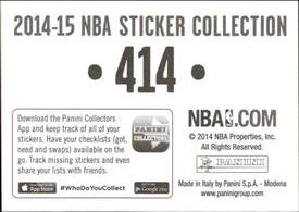 2014-15 Panini Stickers #414 Bulls - Nets Back