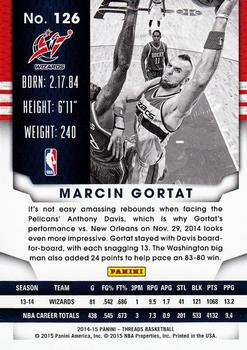 2014-15 Panini Threads #126 Marcin Gortat Back