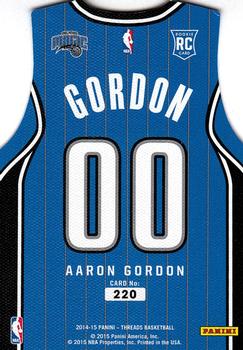 2014-15 Panini Threads #220 Aaron Gordon Back