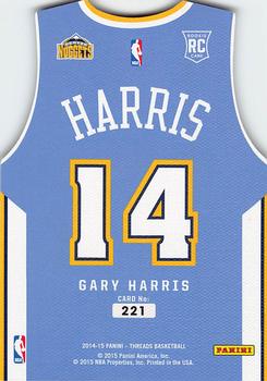 2014-15 Panini Threads #221 Gary Harris Back